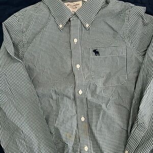 Abercrombie & Fitch Green Checkered Men's Shirt